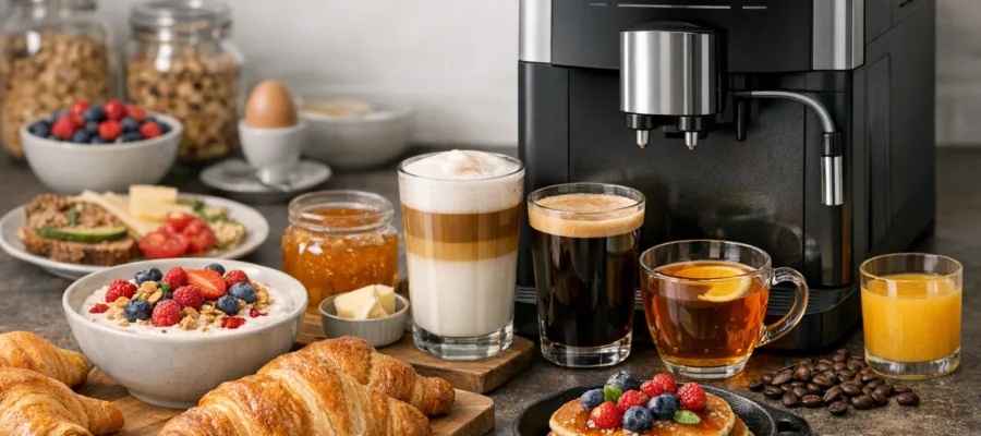 Fruehstuecksrezepte mit dem Kaffeevollautomat: Heissgetraenke fuer den perfekten Start