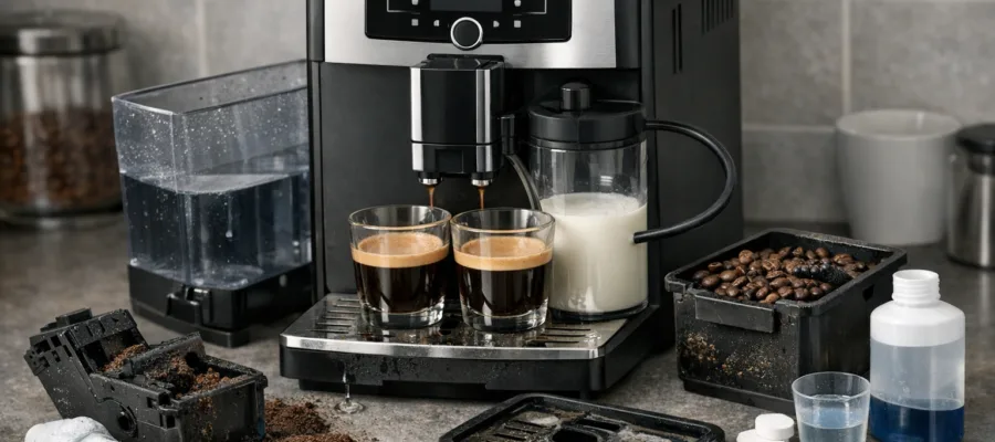 Haeufige Bedienungsfehler bei Kaffeevollautomaten und wie Sie diese vermeiden