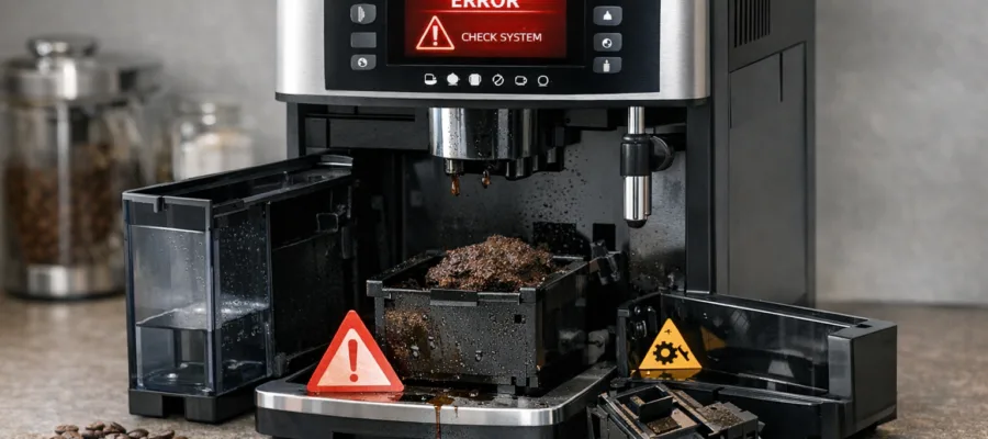Kaffeevollautomat Fehlermeldungen verstehen und schnell beheben