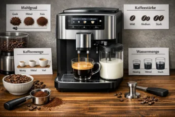 Kaffeevollautomat: richtig einstellen