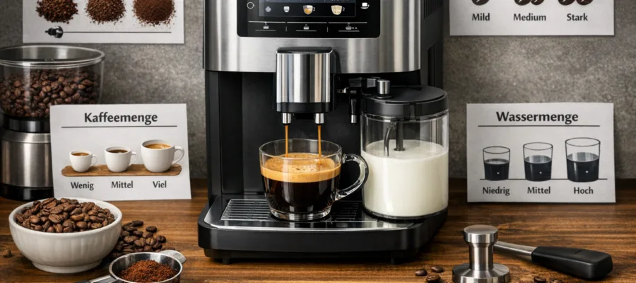 Kaffeevollautomat richtig einstellen: Anleitung fuer perfekte Kaffeezubereitung zuhause