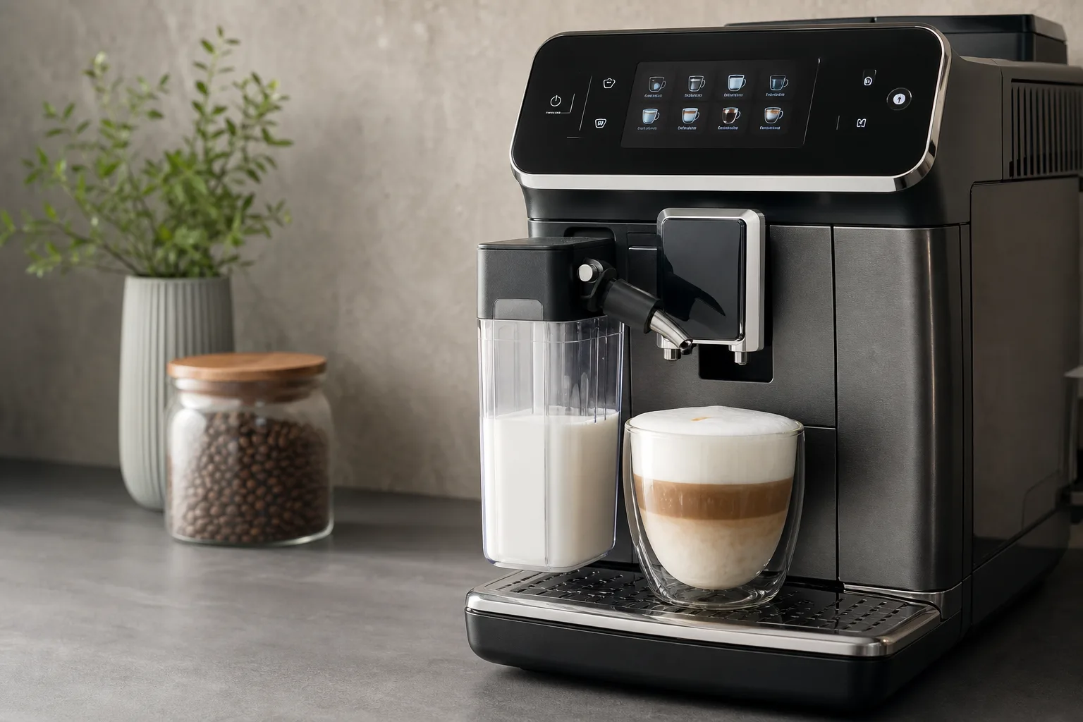 Milchschaum und Cappuccino mit dem Kaffeevollautomat: Anleitung fuer perfekten Schaum